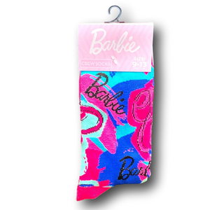 3/$20 Barbie Funny Novelty Crew Socks - NWT